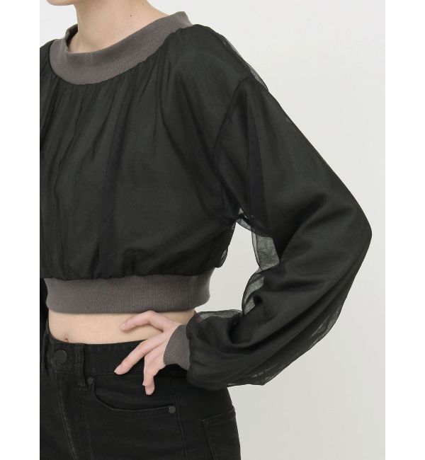 MURUA「チュールレイヤードプルオーバー」|Tシャツ・カットソー|