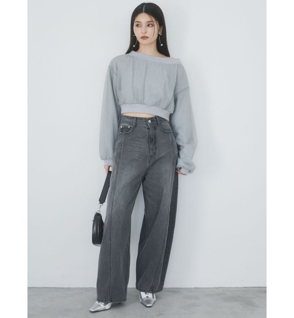 MURUA「チュールレイヤードプルオーバー」|Tシャツ・カットソー|