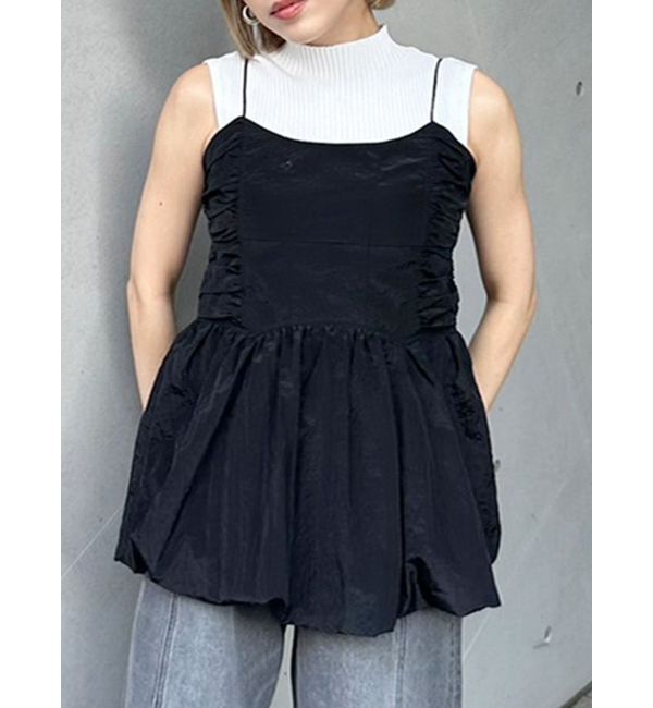 MURUA「バルーンキャミソール」|キャミソール|ブラック