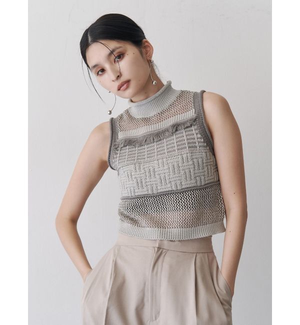 MURUA「クロシェフリンジニット」|ニット・セーター|