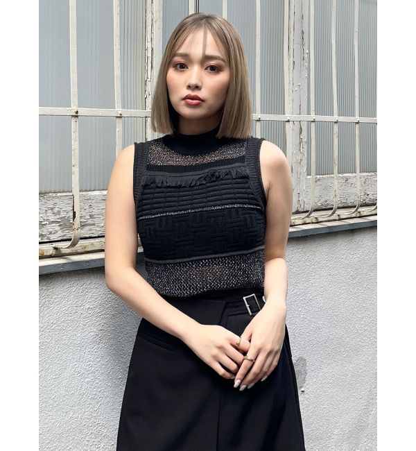 MURUA「クロシェフリンジニット」|ニット・セーター|