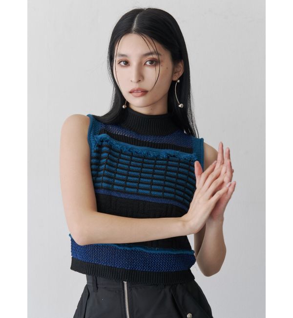 MURUA「クロシェフリンジニット」|ニット・セーター|