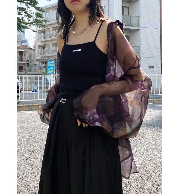 MURUA「ボリュームスリーブシャイニーシアーシャツ」|シャツ・ブラウス|