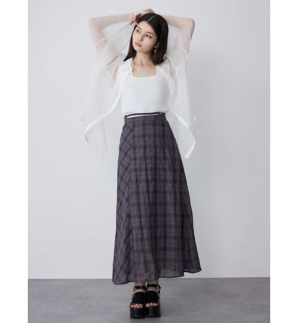 MURUA「ボリュームスリーブシャイニーシアーシャツ」|シャツ・ブラウス|