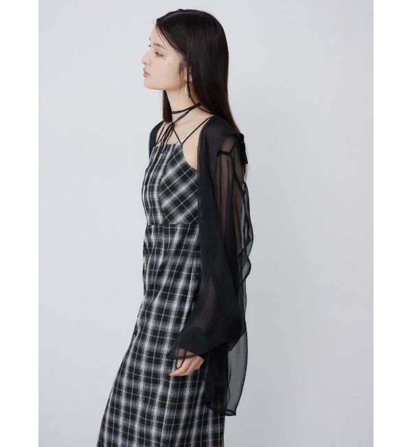 MURUA「ボリュームスリーブシャイニーシアーシャツ」|シャツ・ブラウス|