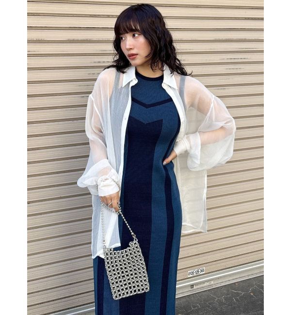 MURUA「ボリュームスリーブシャイニーシアーシャツ」|シャツ・ブラウス|