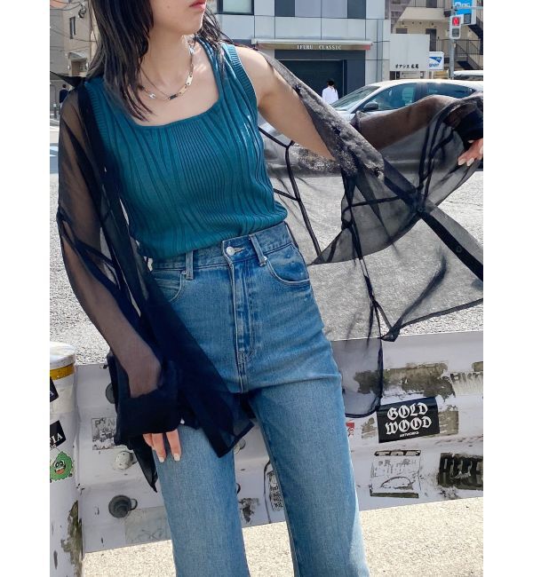 MURUA「ボリュームスリーブシャイニーシアーシャツ」|シャツ・ブラウス|