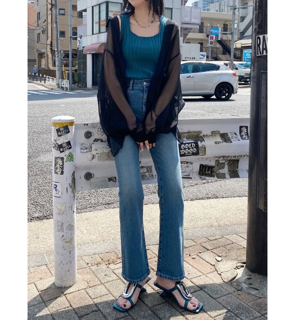 MURUA「ボリュームスリーブシャイニーシアーシャツ」|シャツ・ブラウス|