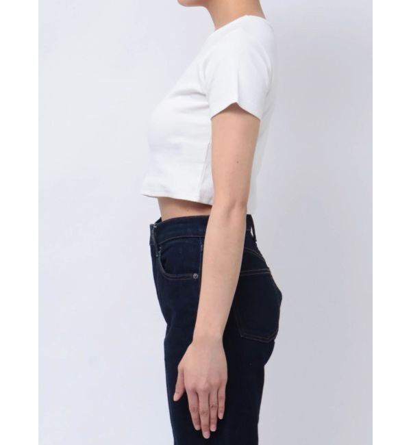 MURUA「テレコロゴクロップドT」|Tシャツ・カットソー|