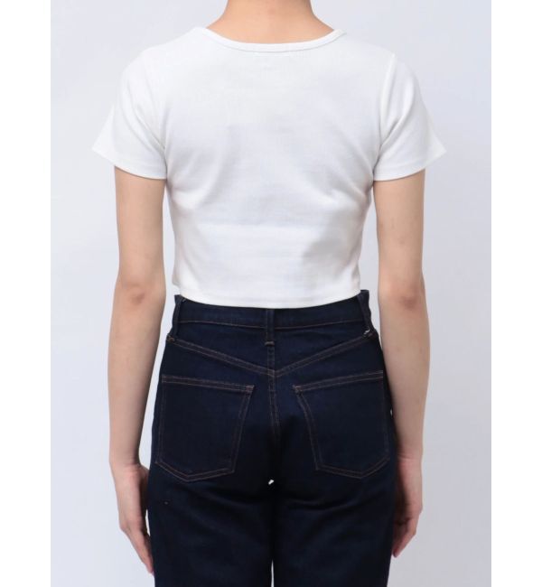 MURUA「テレコロゴクロップドT」|Tシャツ・カットソー|