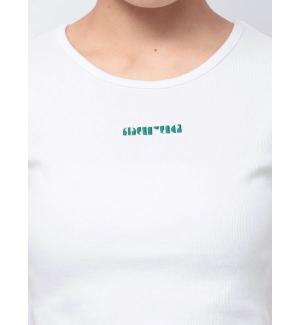 MURUA「テレコロゴクロップドT」|Tシャツ・カットソー|