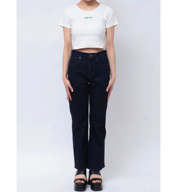 MURUA「テレコロゴクロップドT」|Tシャツ・カットソー|