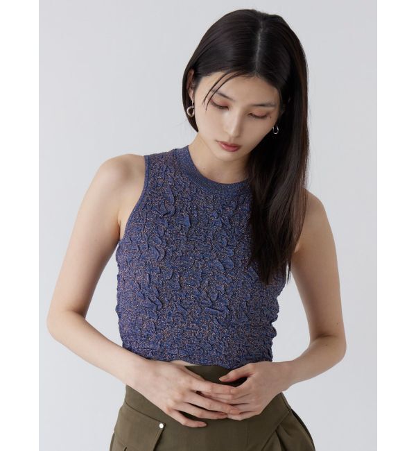 MURUA「ラメジャガードニットタンク」|ニット・セーター|