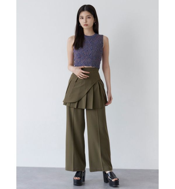 MURUA「ラメジャガードニットタンク」|ニット・セーター|