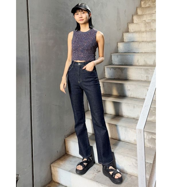 MURUA「ラメジャガードニットタンク」|ニット・セーター|