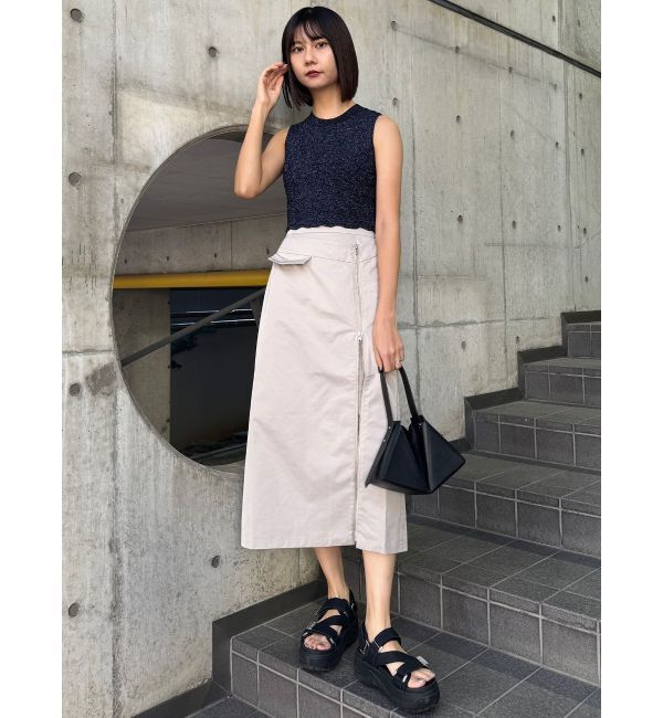 MURUA「ラメジャガードニットタンク」|ニット・セーター|