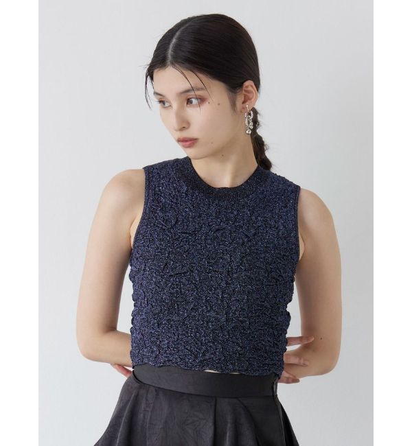 MURUA「ラメジャガードニットタンク」|ニット・セーター|
