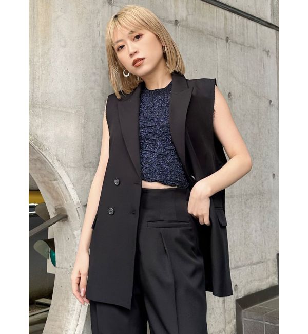 MURUA「ラメジャガードニットタンク」|ニット・セーター|