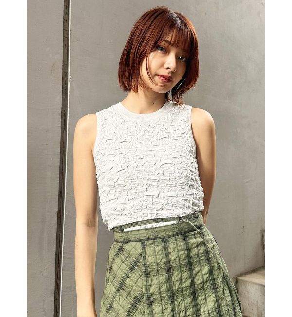 MURUA「ラメジャガードニットタンク」|ニット・セーター|