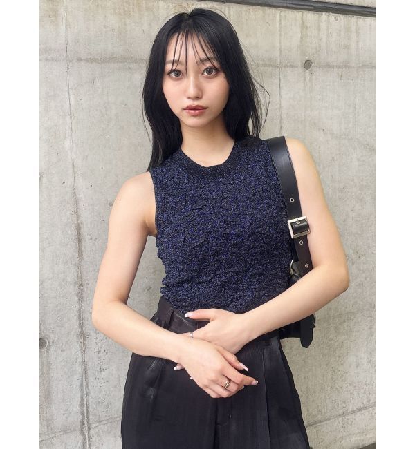 MURUA「ラメジャガードニットタンク」|ニット・セーター|