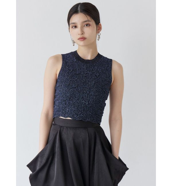 MURUA「ラメジャガードニットタンク」|ニット・セーター|