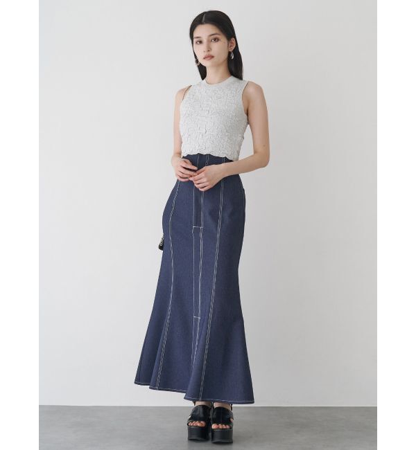 MURUA「ラメジャガードニットタンク」|ニット・セーター|