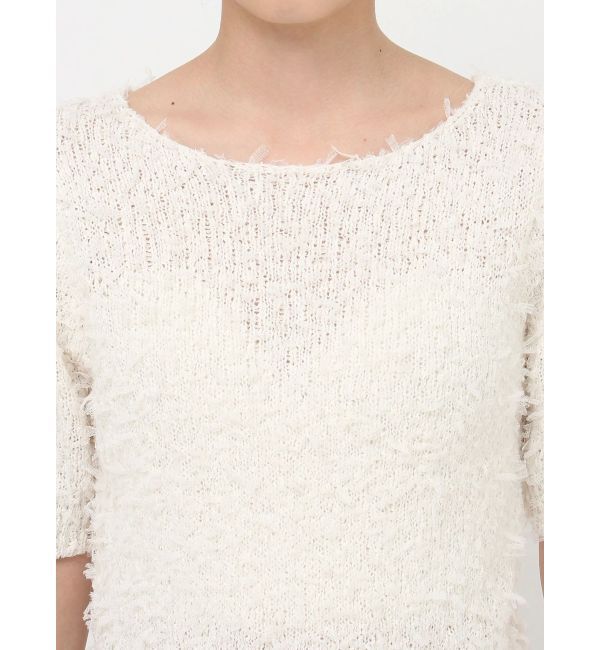 MURUA「テープヤーンハーフスリーブニット」|ニット・セーター|