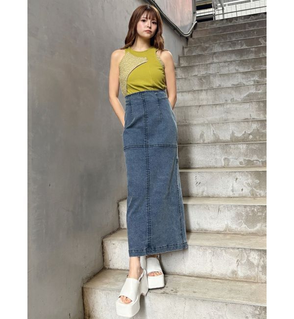 MURUA「マルチウェイZIPデニムスカート」|スカート|