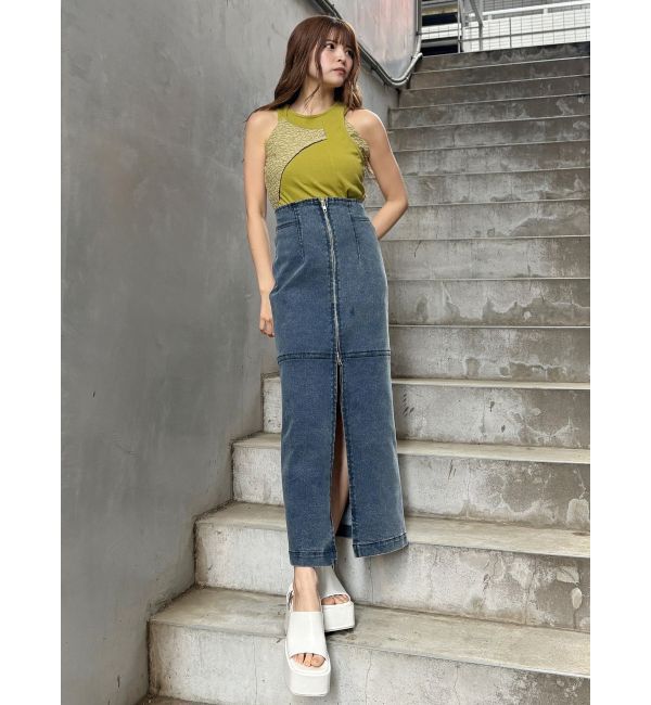 MURUA「マルチウェイZIPデニムスカート」|スカート|