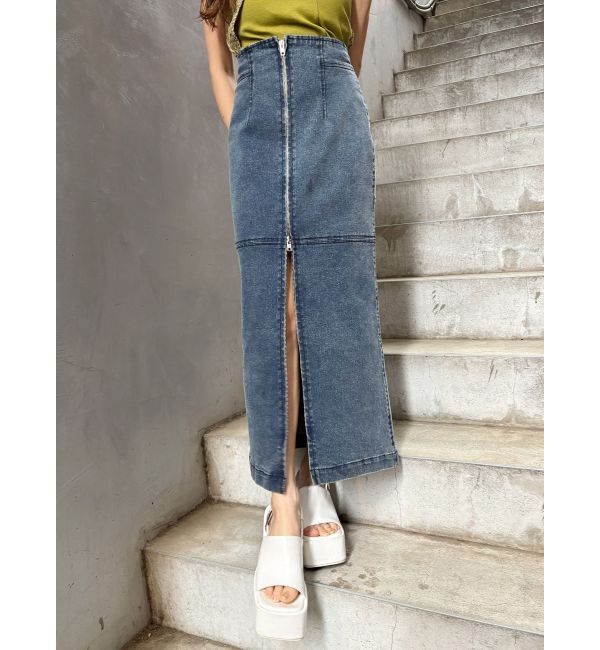 MURUA「マルチウェイZIPデニムスカート」|スカート|