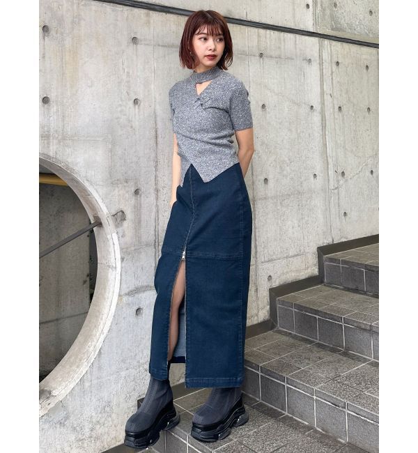 MURUA「マルチウェイZIPデニムスカート」|スカート|