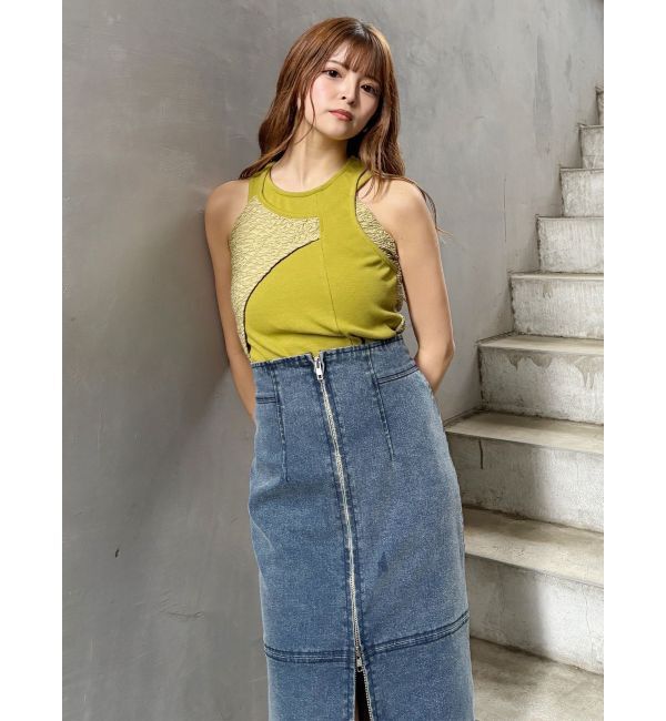 MURUA「マルチウェイZIPデニムスカート」|スカート|