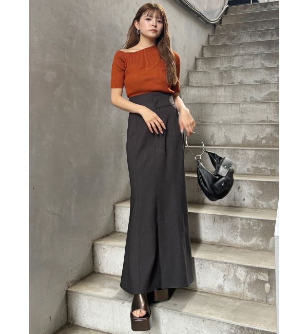 MURUA「デニムライクステッチスカート」|スカート|