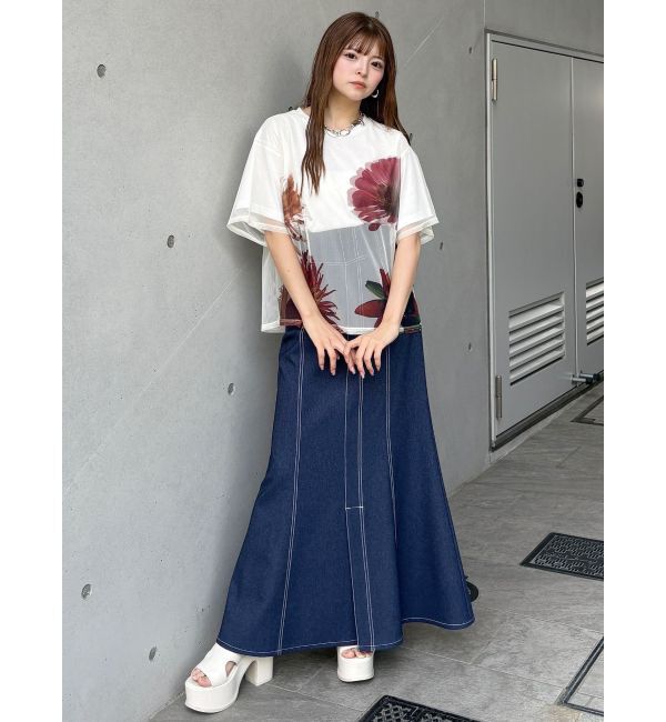 MURUA「デニムライクステッチスカート」|スカート|