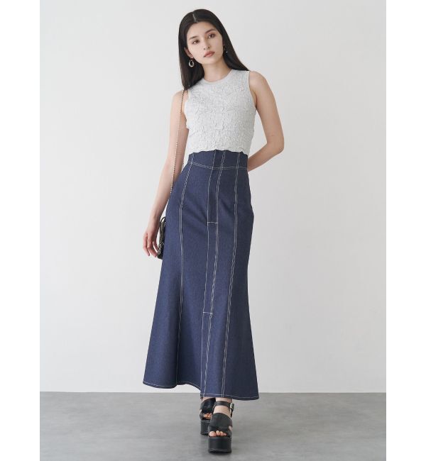 MURUA「デニムライクステッチスカート」|スカート|