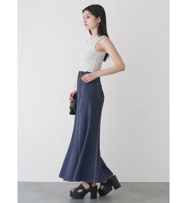 MURUA「デニムライクステッチスカート」|スカート|