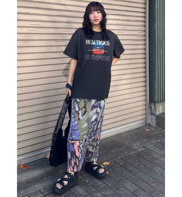 MURUA「バタフライパターンナロースカート」|スカート|