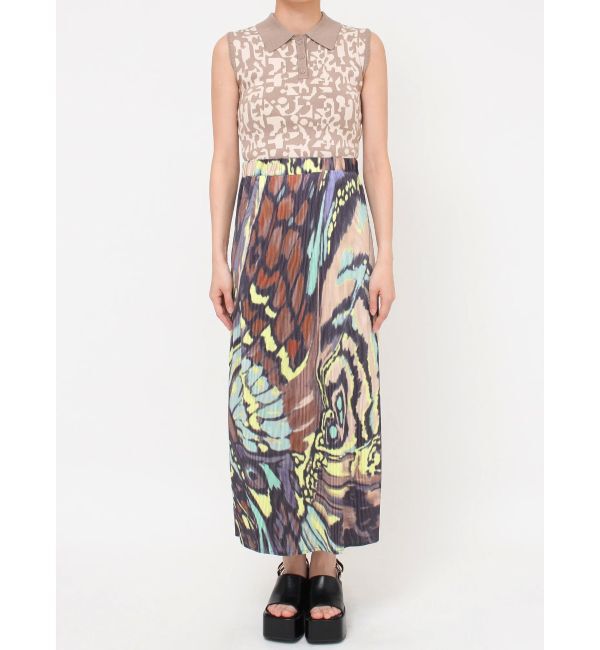 MURUA「バタフライパターンナロースカート」|スカート|