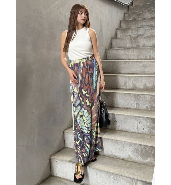 MURUA「バタフライパターンナロースカート」|スカート|