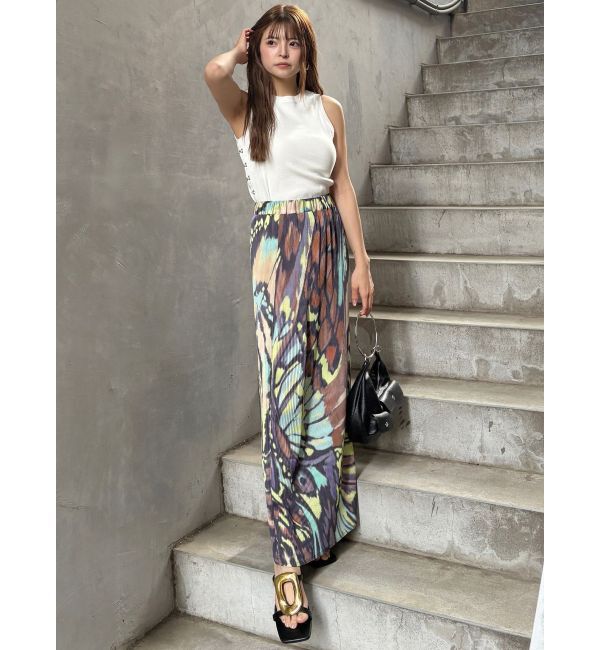 MURUA「バタフライパターンナロースカート」|スカート|