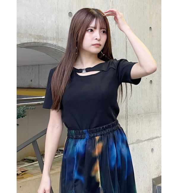 MURUA「フロントパーツレイヤードトップス」|Tシャツ・カットソー|