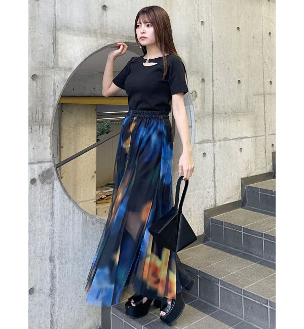 MURUA「フロントパーツレイヤードトップス」|Tシャツ・カットソー|