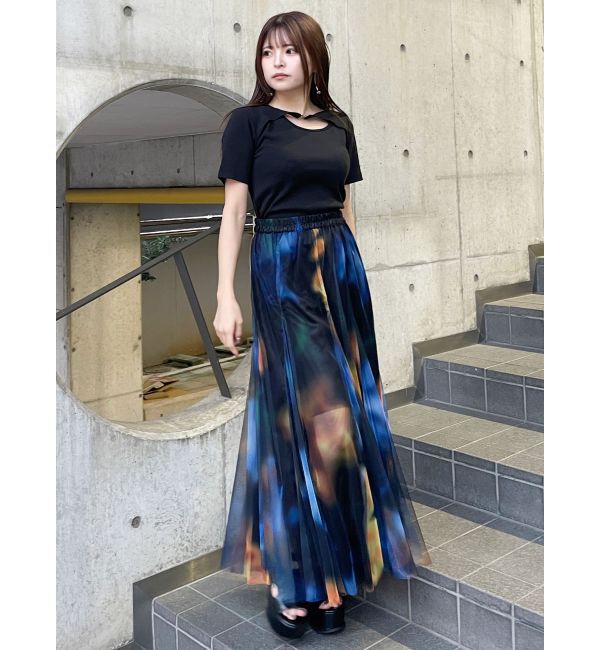 MURUA「フロントパーツレイヤードトップス」|Tシャツ・カットソー|