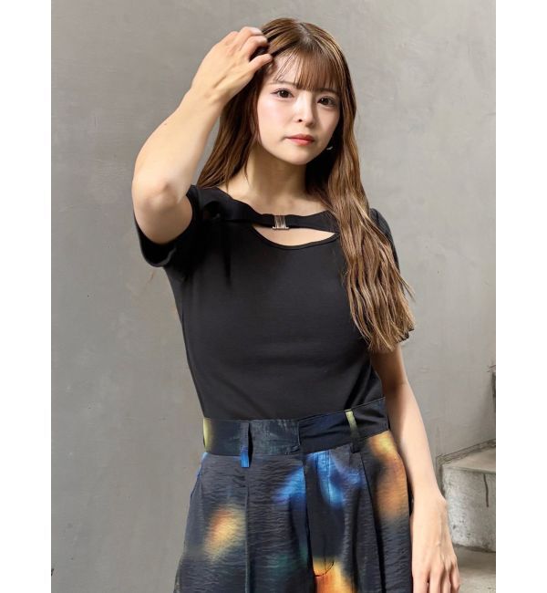 MURUA「フロントパーツレイヤードトップス」|Tシャツ・カットソー|