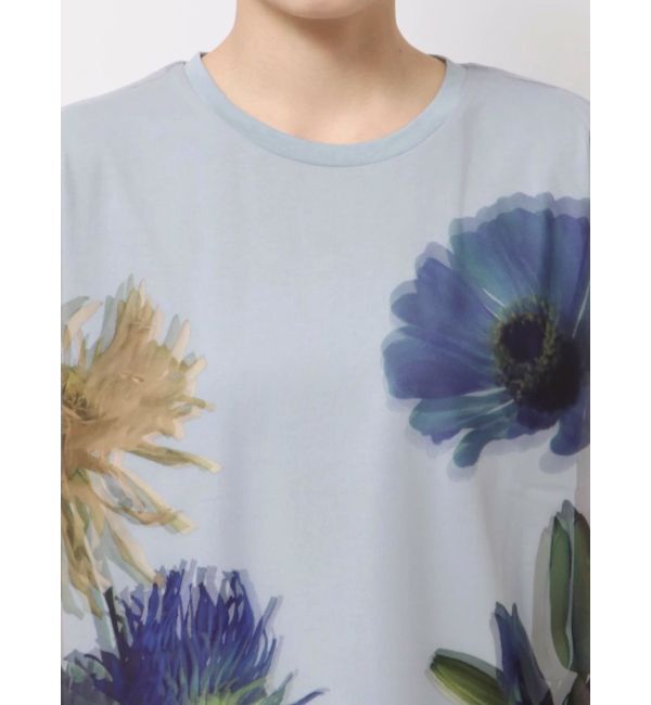 MURUA「【MURUA&times;STAYFLOWER】チュールドッキングフラワーTシャツ」|Tシャツ・カットソー|