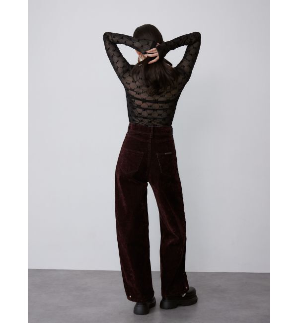 MURUA「フロッキーモノグラムシアートップス」|Tシャツ・カットソー|