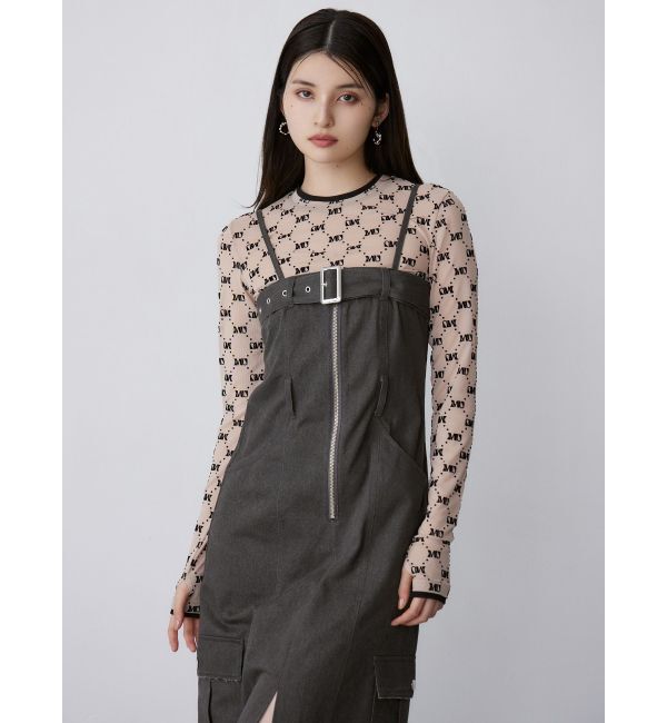 MURUA「フロッキーモノグラムシアートップス」|Tシャツ・カットソー|