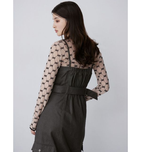 MURUA「フロッキーモノグラムシアートップス」|Tシャツ・カットソー|