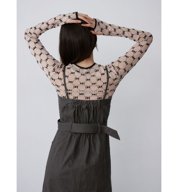 MURUA「フロッキーモノグラムシアートップス」|Tシャツ・カットソー|