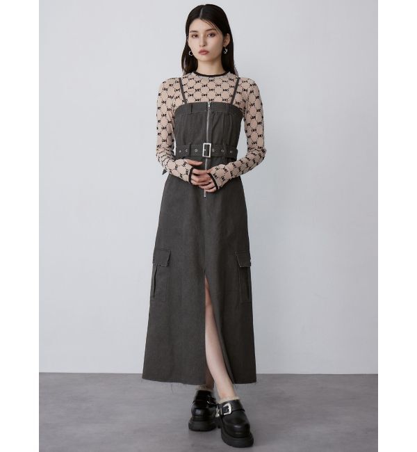 MURUA「フロッキーモノグラムシアートップス」|Tシャツ・カットソー|